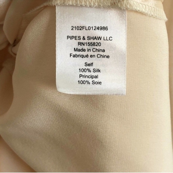 VERONICA BEARD Viv Silk Wrap Top - Cream size 8 NWT - Picture 4 of 8